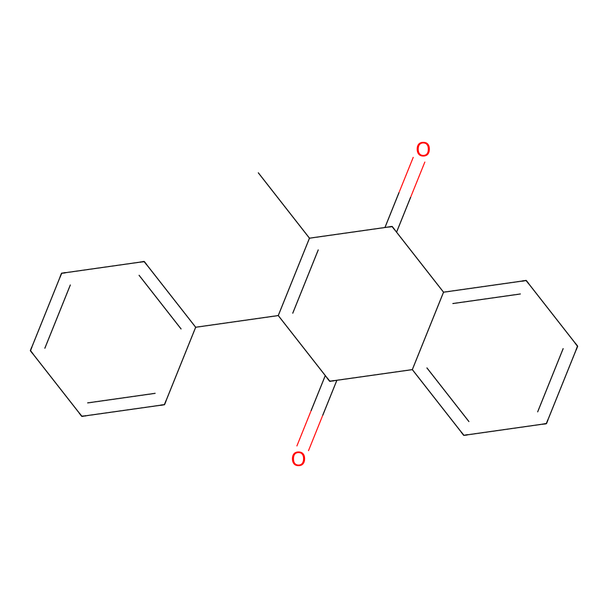 2-Methyl-3-phenylnaphthoquinone molecular structure, CAS 18690-79-4