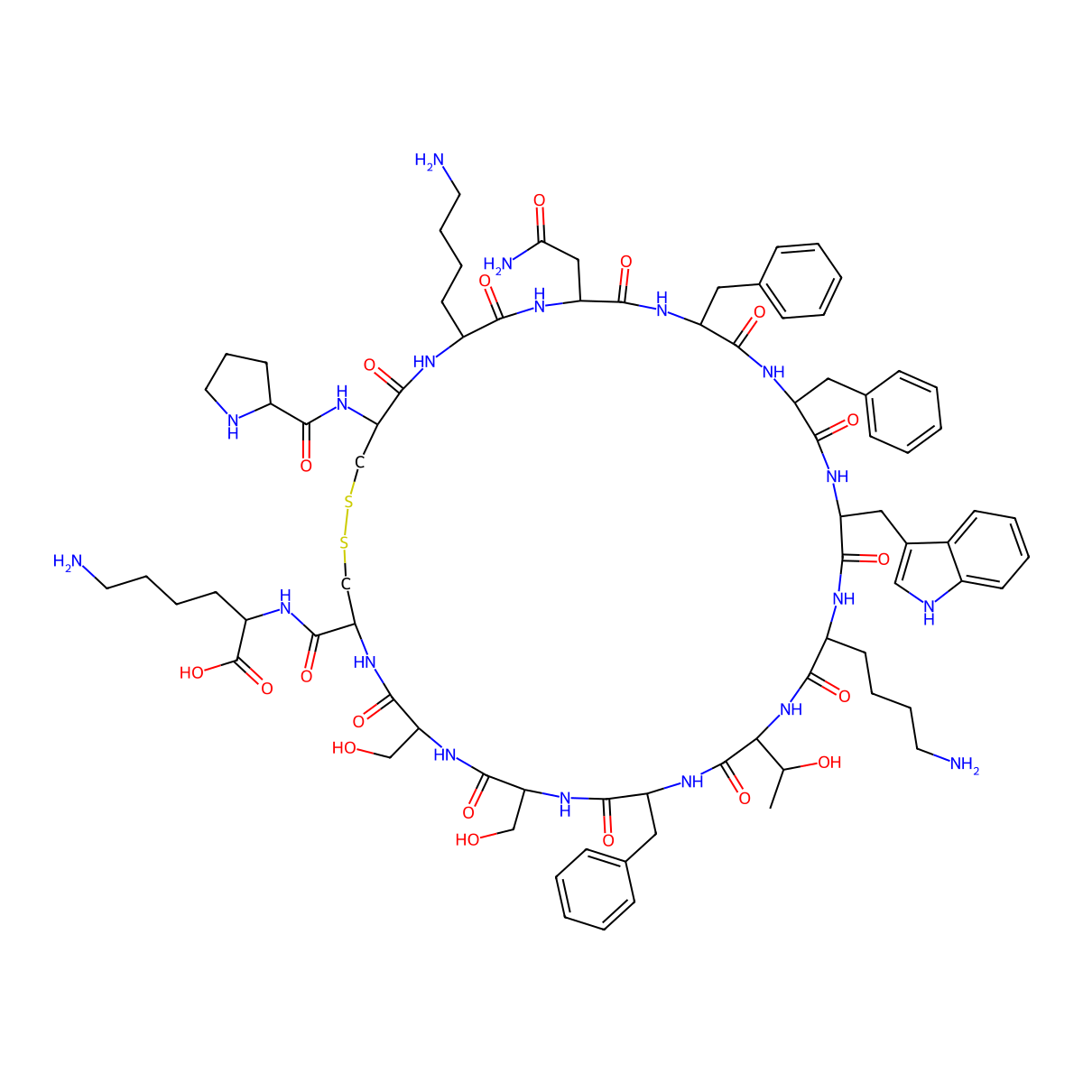 Cortistatin molecular structure, CAS 186901-48-4