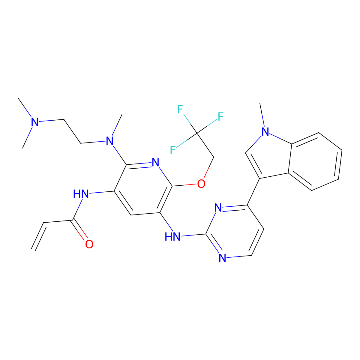 Alflutinib molecular structure, CAS 1869057-83-9