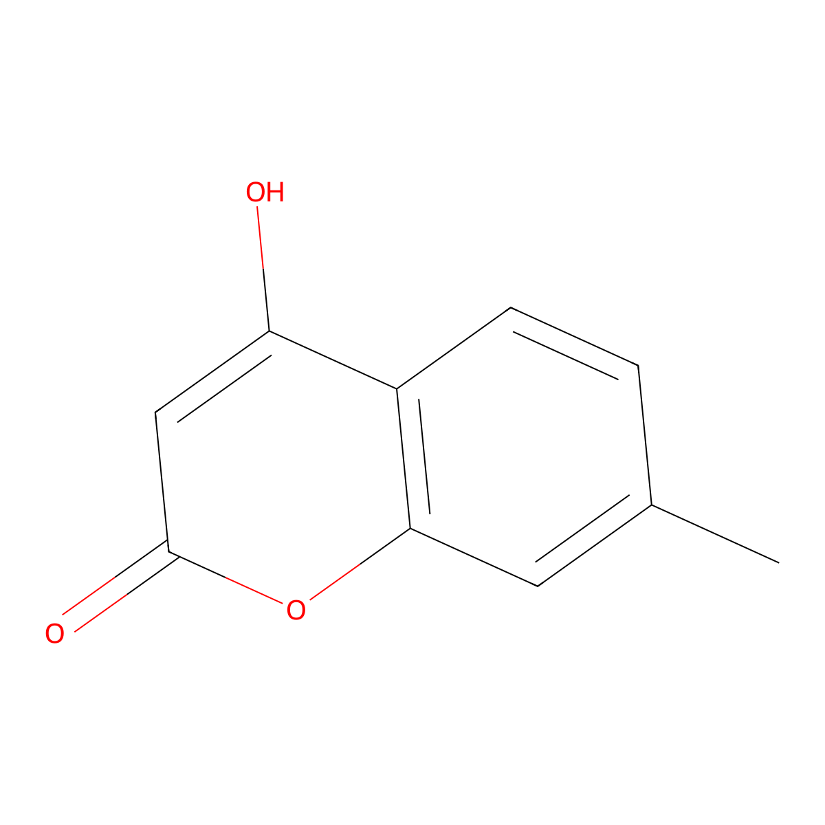 4-Hydroxy-7-methylcoumarin molecular structure, CAS 18692-77-8