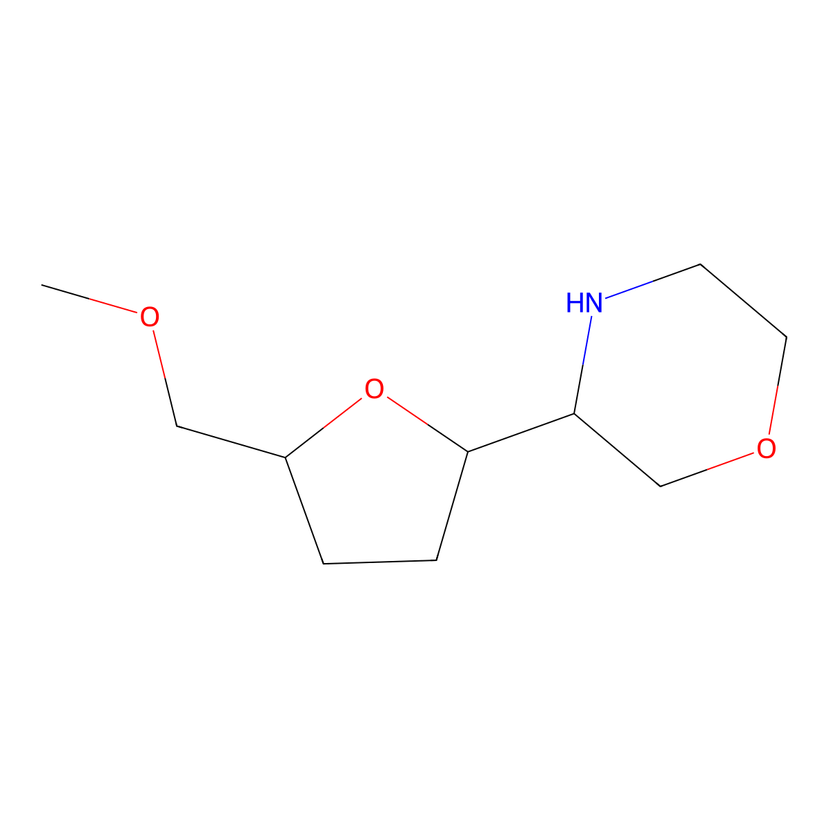 3-[5-(Methoxymethyl)oxolan-2-yl]morpholine molecular structure, CAS 1869214-14-1