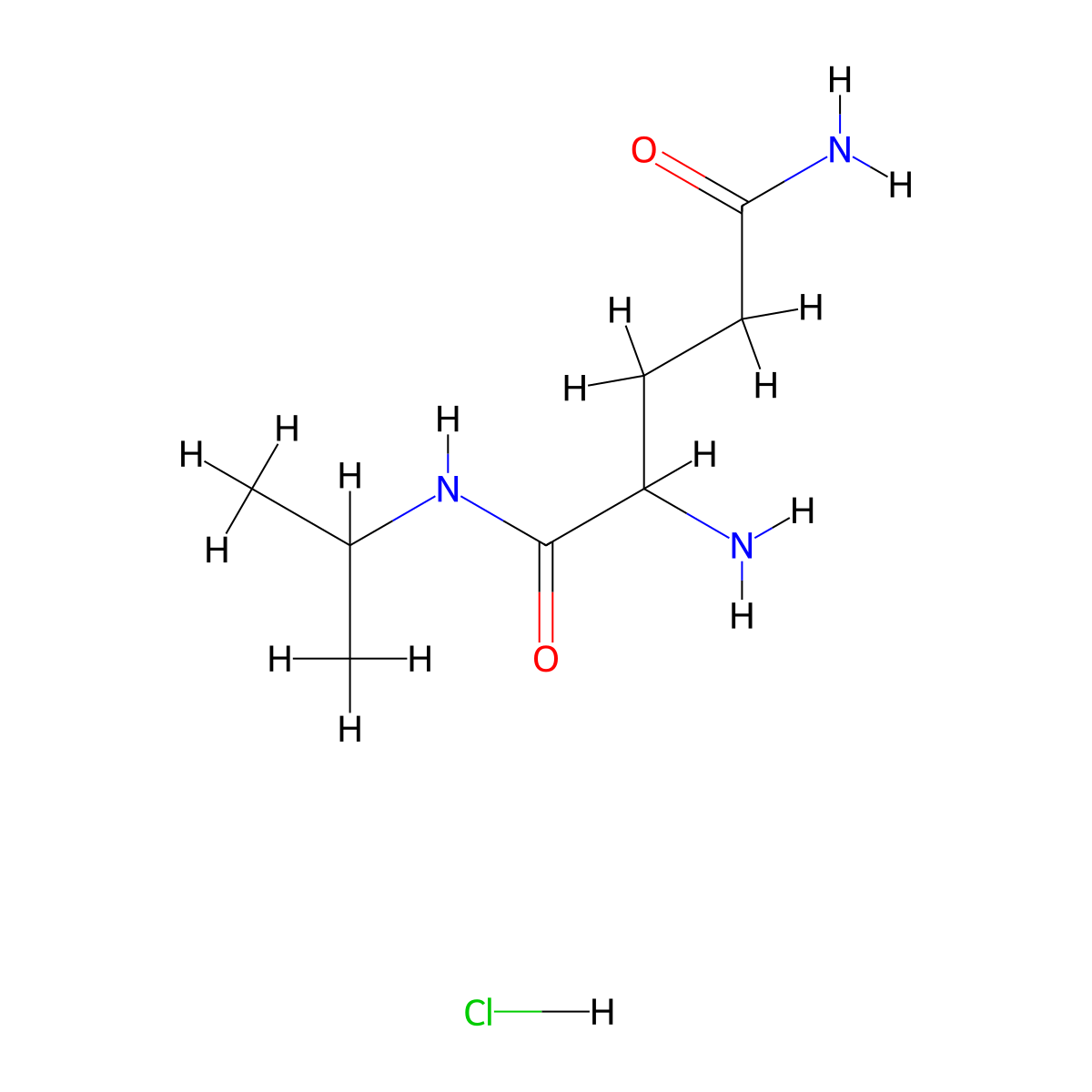 N1-Isopropylglutamamide hydrochloride molecular structure, CAS 1869289-74-6