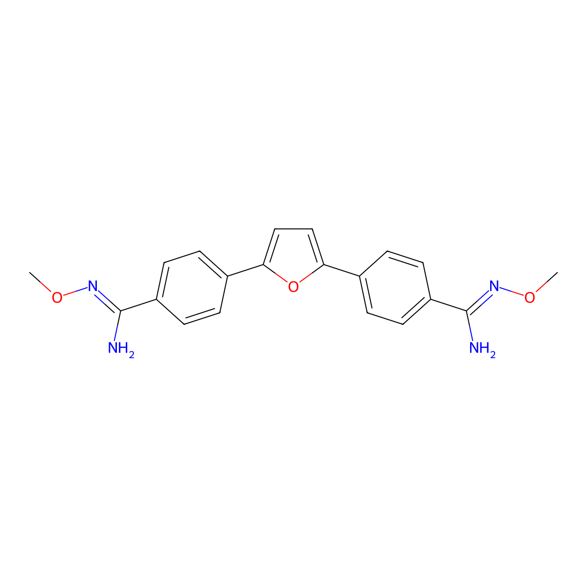 Pafuramidine molecular structure, CAS 186953-56-0