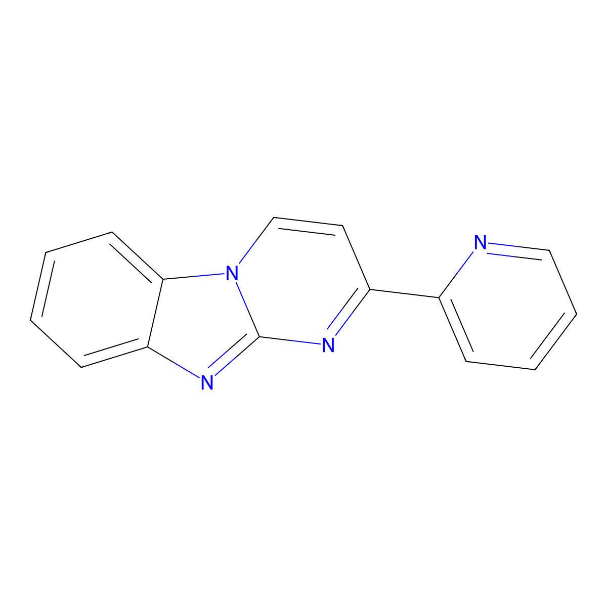 2-(Pyridin-2-yl)pyrimido[1,2-a]benzimidazole molecular structure, CAS 186956-99-0