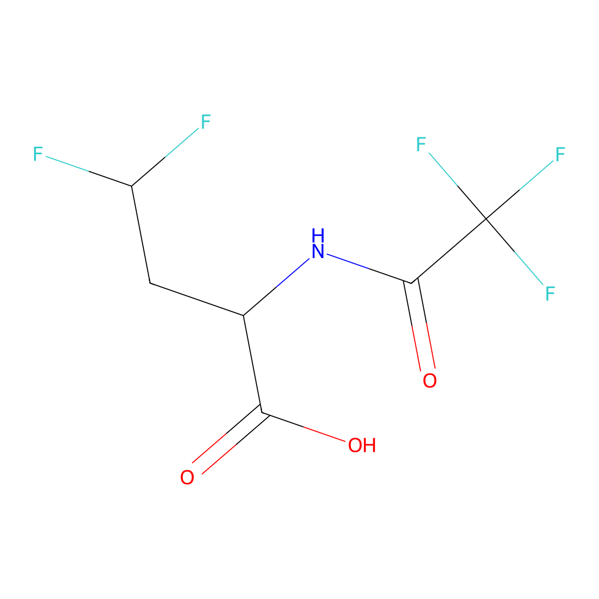 4,4-Difluoro-2-(trifluoroacetamido)butanoic acid molecular structure, CAS 1869622-92-3