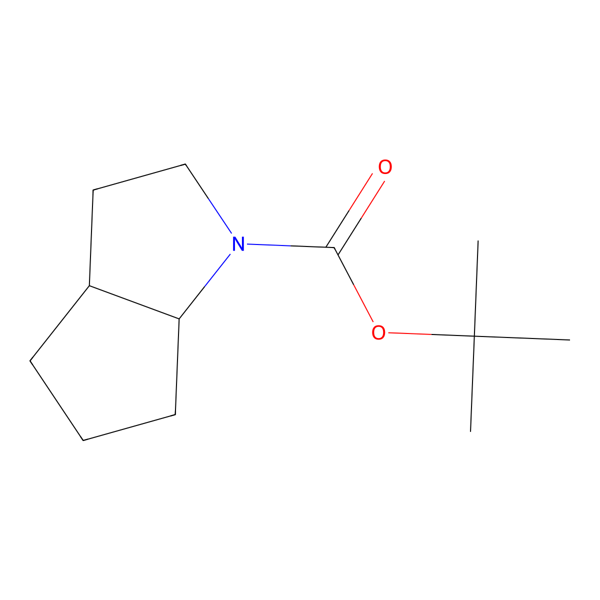 tert-butyl hexahydrocyclopenta[b]pyrrole-1(2H)-carboxylate molecular structure, CAS 1869688-03-8