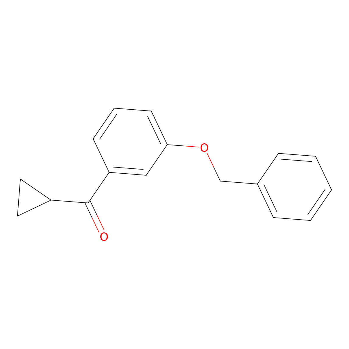 Cyclopropyl[3-(phenylmethoxy)phenyl]methanone molecular structure, CAS 1869772-29-1