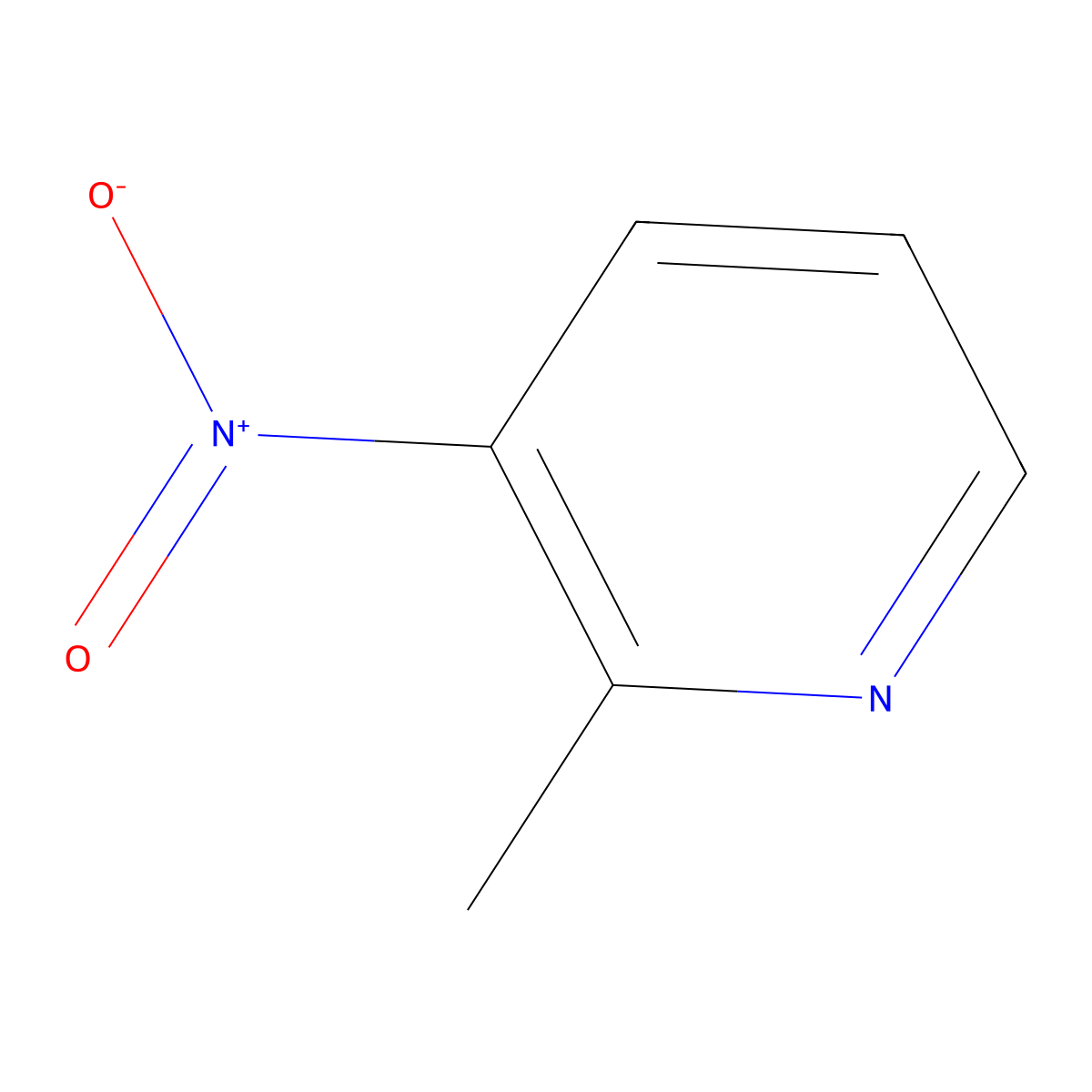 2-Methyl-3-nitropyridine molecular structure, CAS 18699-87-1