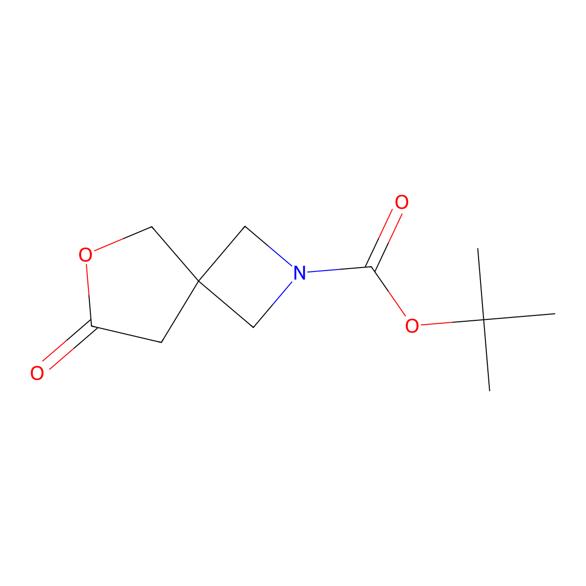 Tert-butyl 7-oxo-6-oxa-2-azaspiro[3.4]octane-2-carboxylate molecular structure, CAS 1869903-87-6
