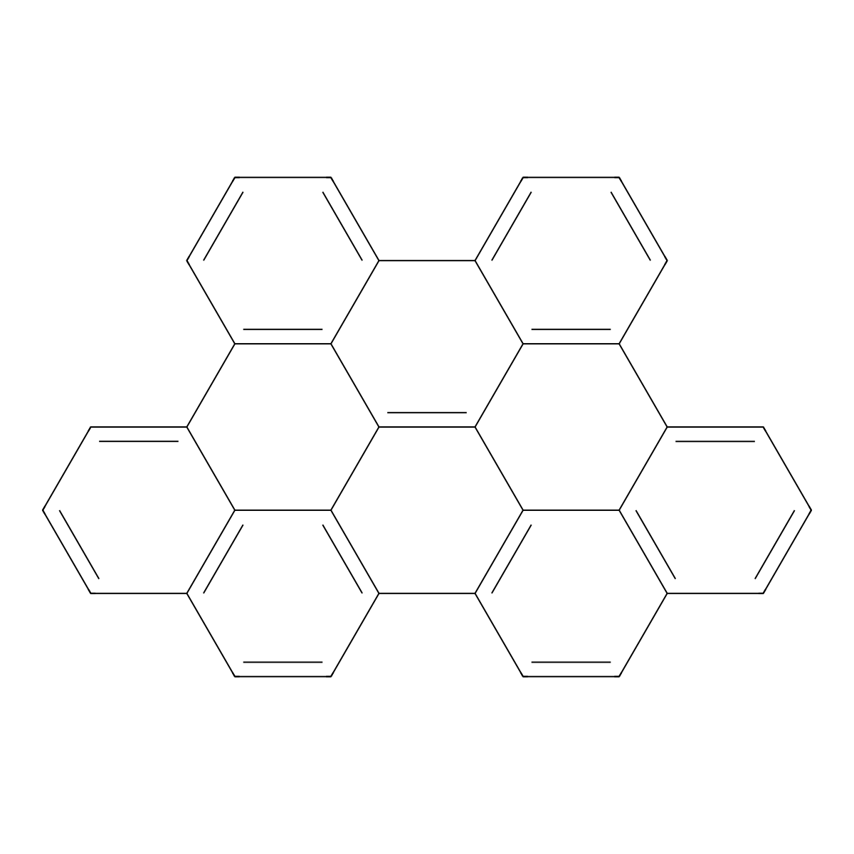 Dibenzo[fg,ij]phenanthro[2,1,10,9,8,7-pqrstuv]pentaphene molecular structure, CAS 187-94-0