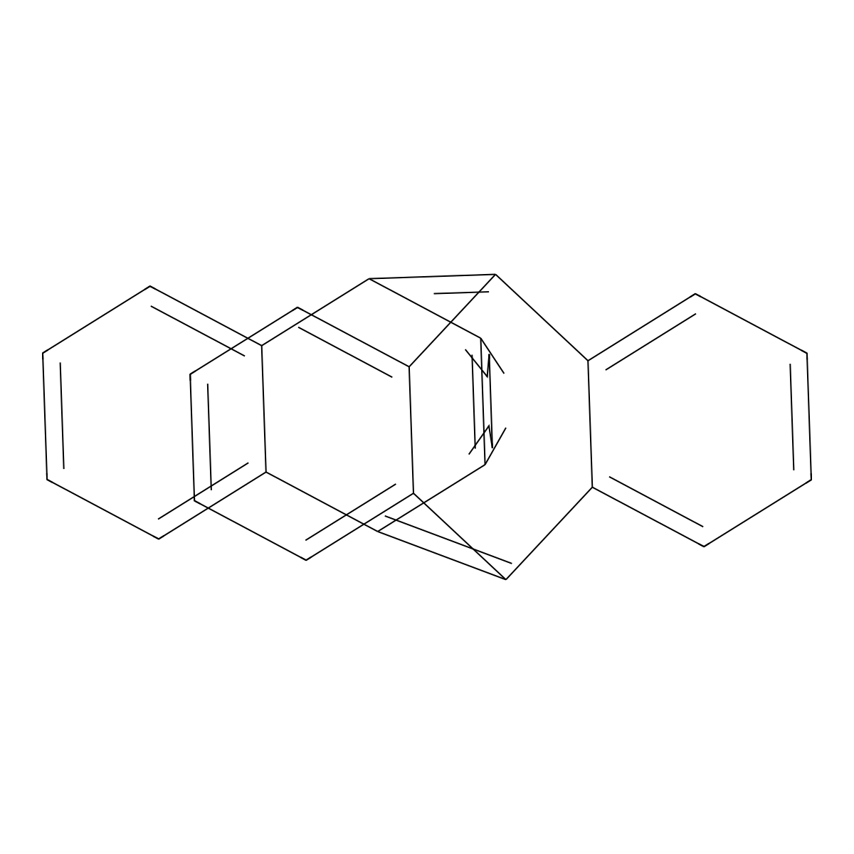 5,12:6,11-Di-o-benzenodibenzo[a,e]cyclooctene molecular structure, CAS 187-98-4