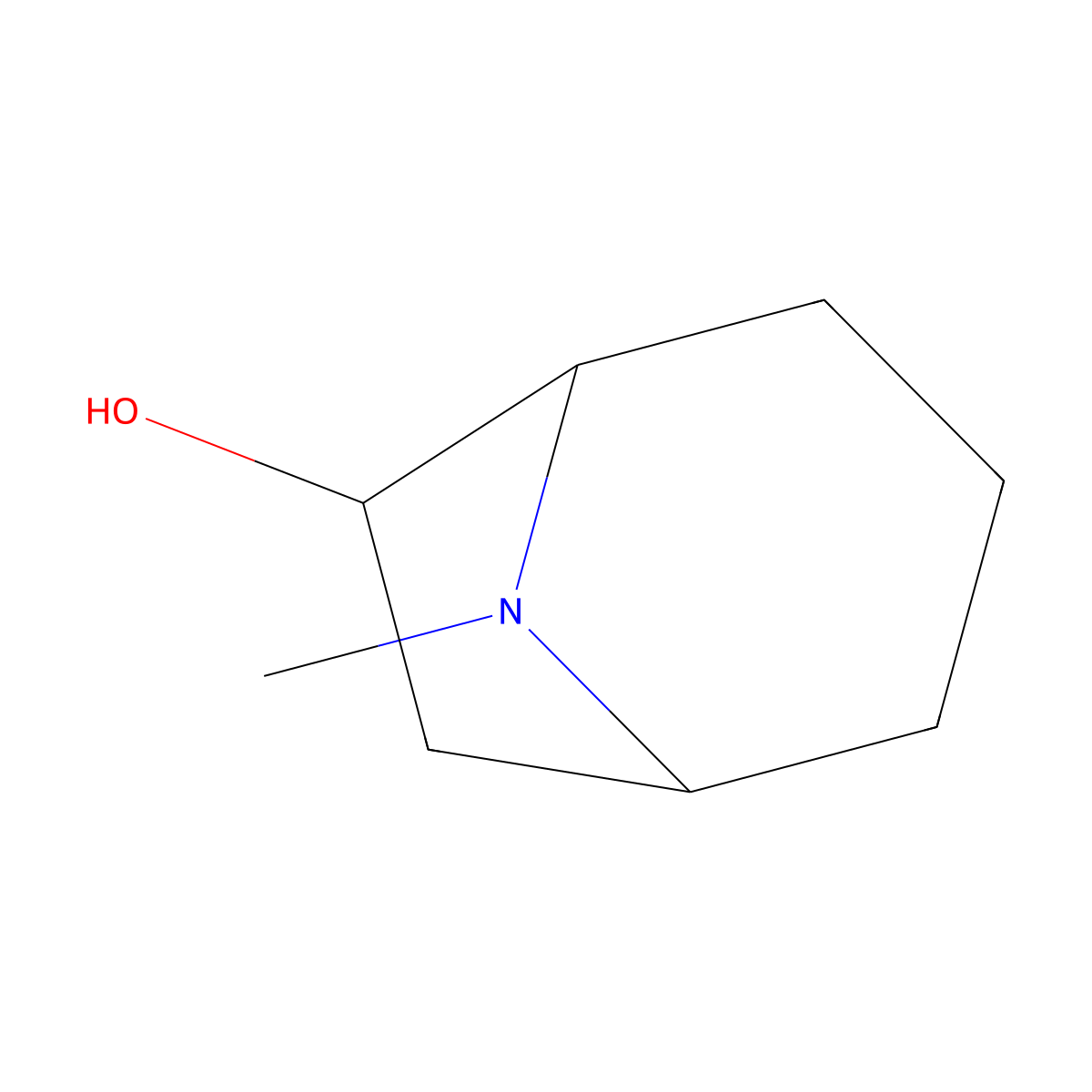 (1R,5S,6R)-rel-8-Methyl-8-azabicyclo[3.2.1]octan-6-ol molecular structure, CAS 18700-23-7