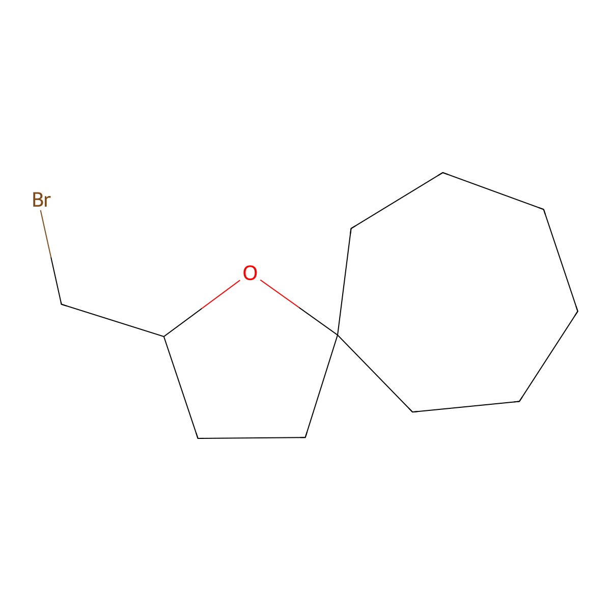 2-(Bromomethyl)-1-oxaspiro[4.6]undecane molecular structure, CAS 1870018-51-1