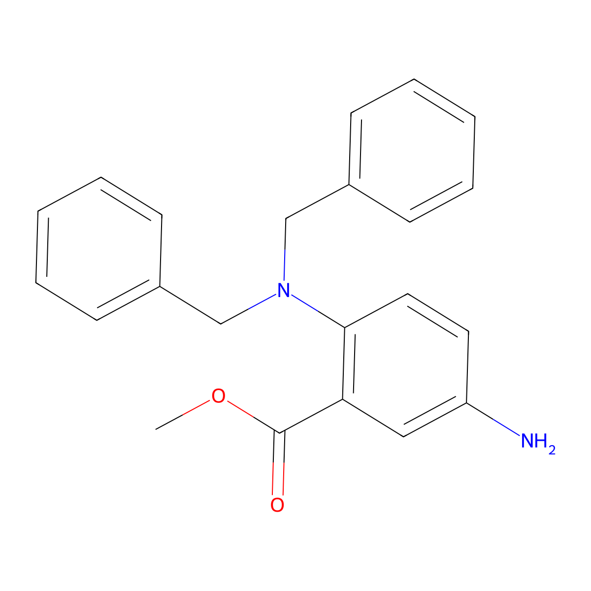 Methyl 5-Amino-2-(dibenzylamino)benzoate molecular structure, CAS 1870044-65-7
