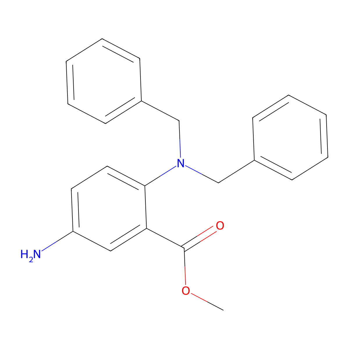 Methyl 5-Amino-2-(dibenzylamino)benzoate molecular structure, CAS 1870044-65-7