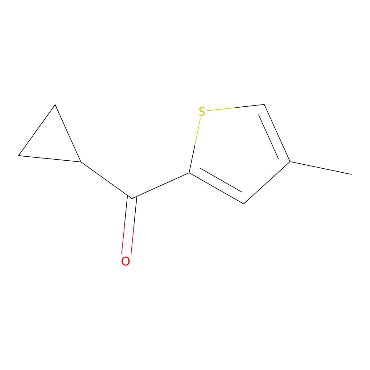 Cyclopropyl(4-methylthiophen-2-yl)methanone molecular structure, CAS 1870124-29-0