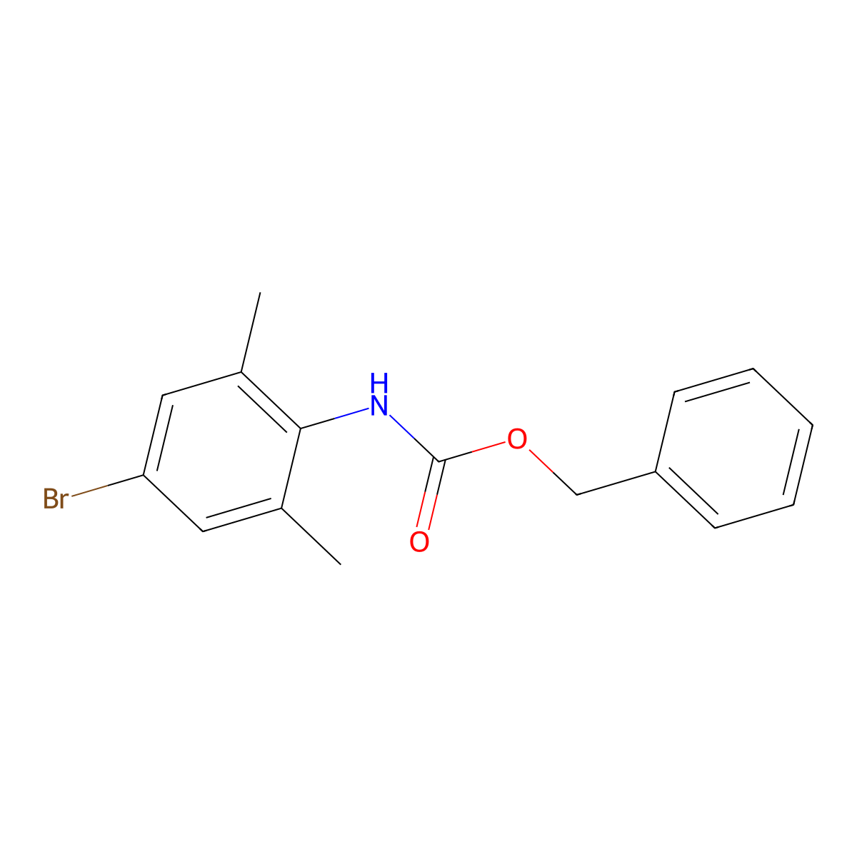 benzyl N-(4-bromo-2,6-dimethylphenyl)carbamate molecular structure, CAS 1870210-65-3