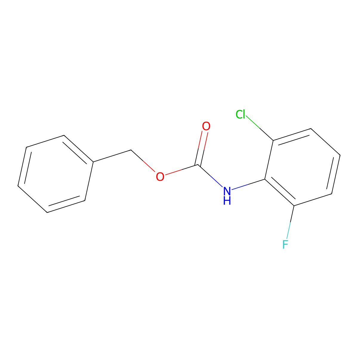 benzyl N-(2-chloro-6-fluorophenyl)carbamate molecular structure, CAS 1870210-71-1