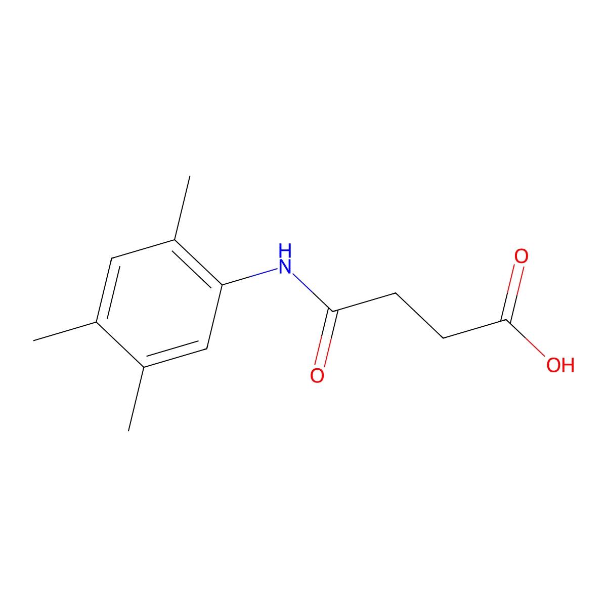 4-Oxo-4-[(2,4,5-trimethylphenyl)amino]butanoic acid molecular structure, CAS 187028-76-8