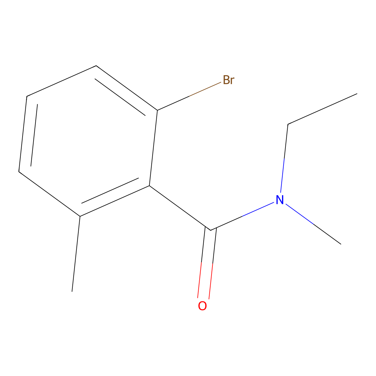 2-Bromo-N-ethyl-N,6-dimethylbenzamide molecular structure, CAS 1870282-02-2