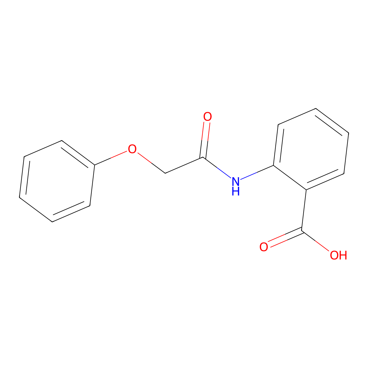 N-(2-Carboxyphenyl)phenoxyacetamide molecular structure, CAS 18704-92-2