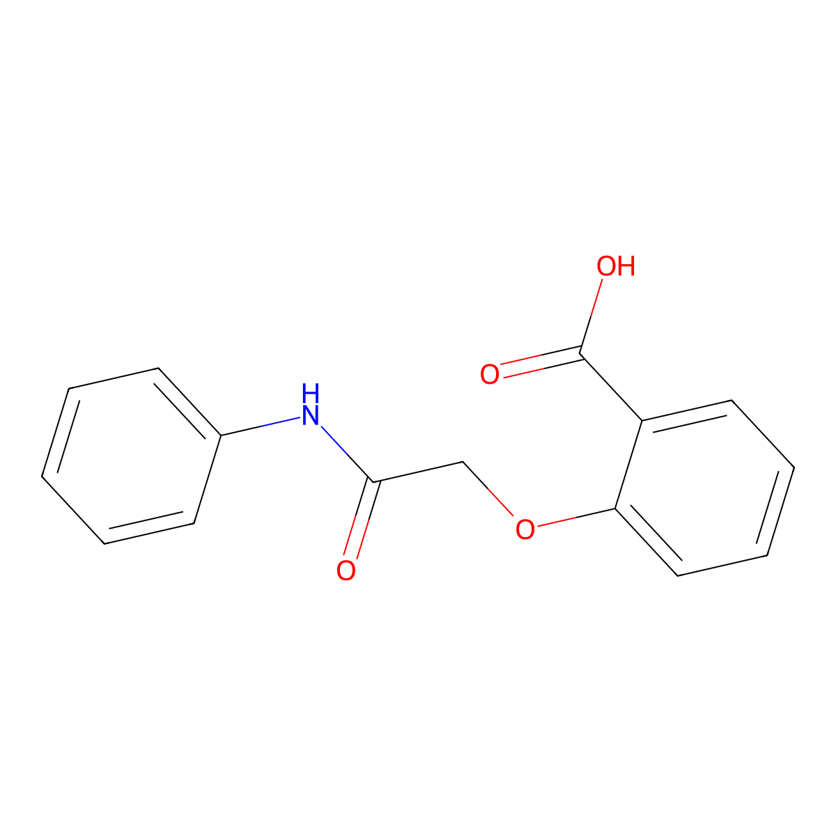 2-(2-Anilino-2-oxoethoxy)benzoic acid molecular structure, CAS 18704-93-3
