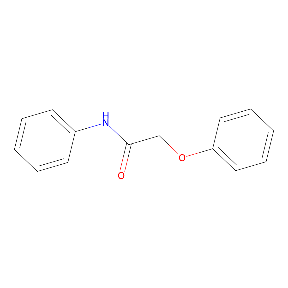 Phenoxyacetanilide molecular structure, CAS 18705-01-6