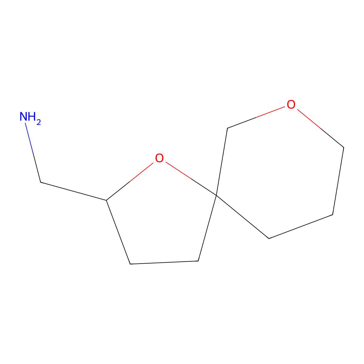 {1,7-Dioxaspiro[4.5]decan-2-yl}methanamine molecular structure, CAS 1870529-68-2