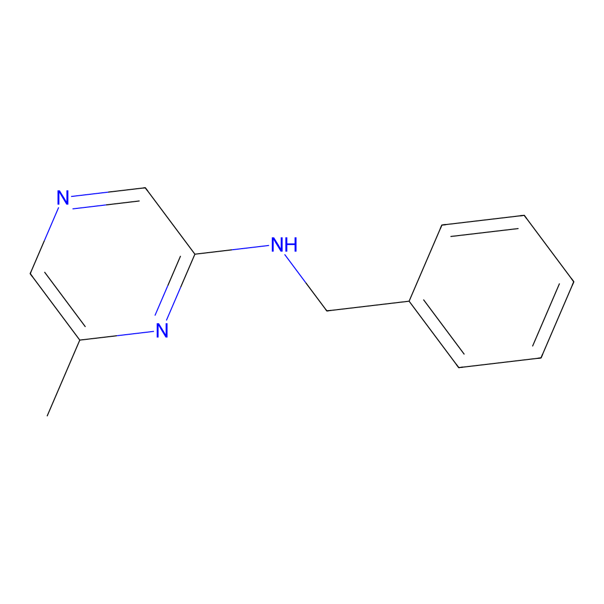 N-benzyl-6-methylpyrazin-2-amine molecular structure, CAS 1870666-65-1