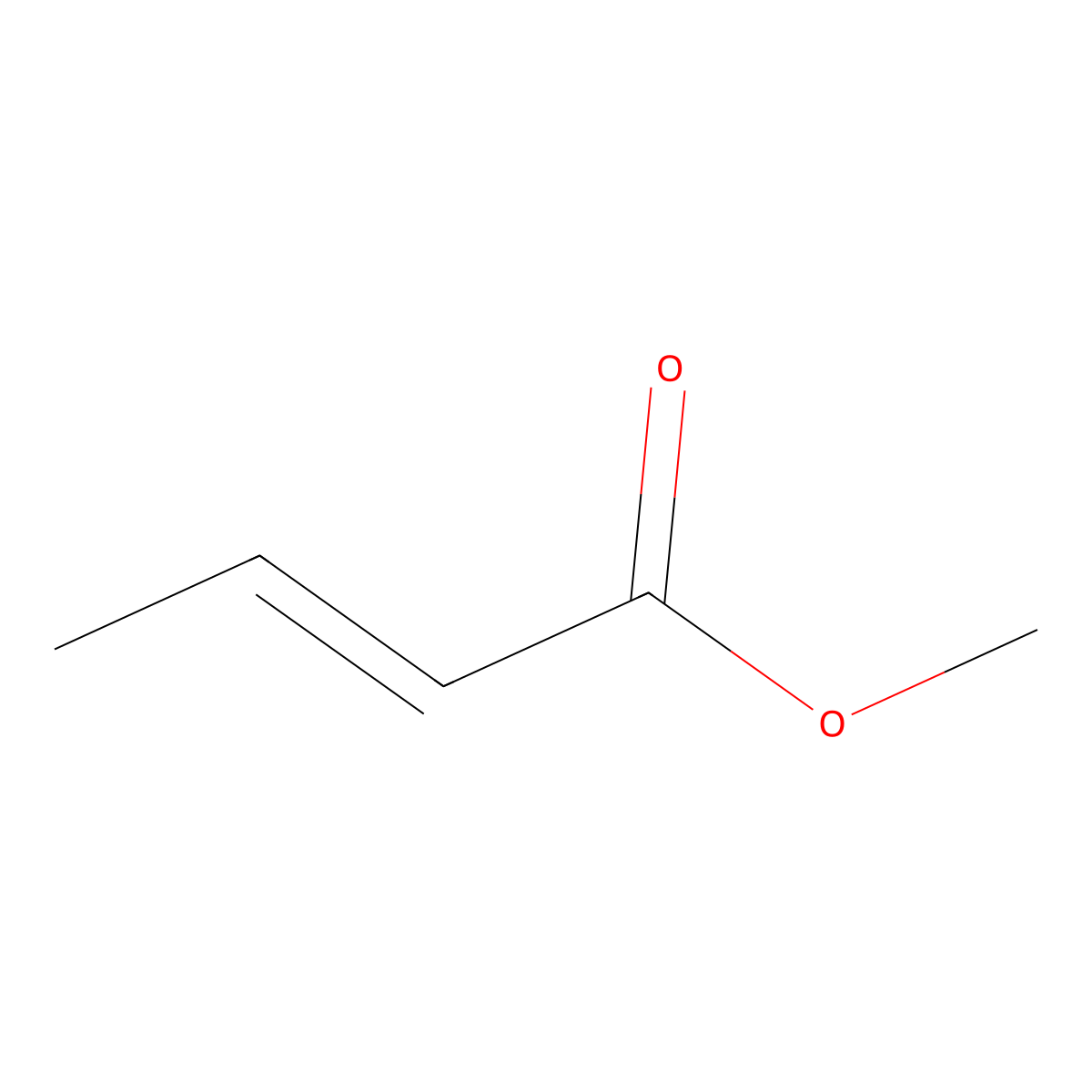 Methyl Crotonate molecular structure, CAS 18707-60-3