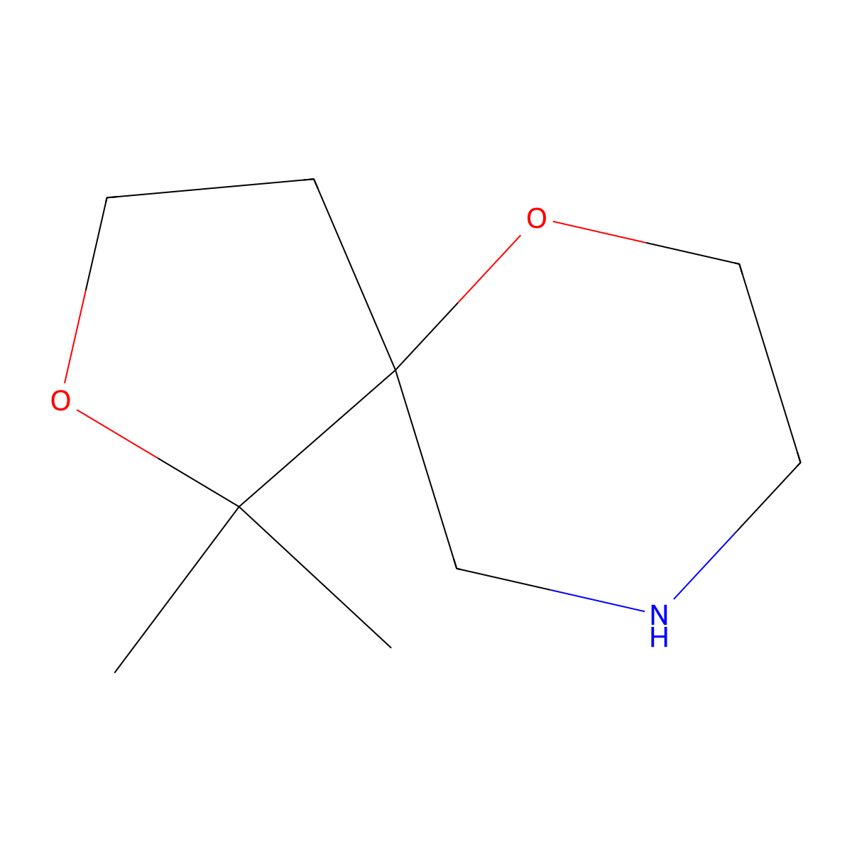 1,1-Dimethyl-2,6-dioxa-9-azaspiro[4.5]decane molecular structure, CAS 1870766-10-1