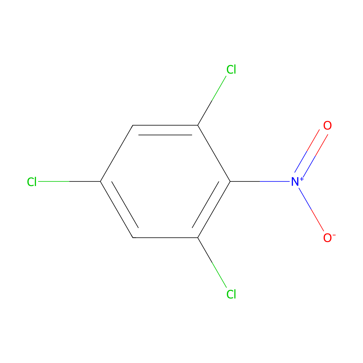2,4,6-Trichloronitrobenzene molecular structure, CAS 18708-70-8