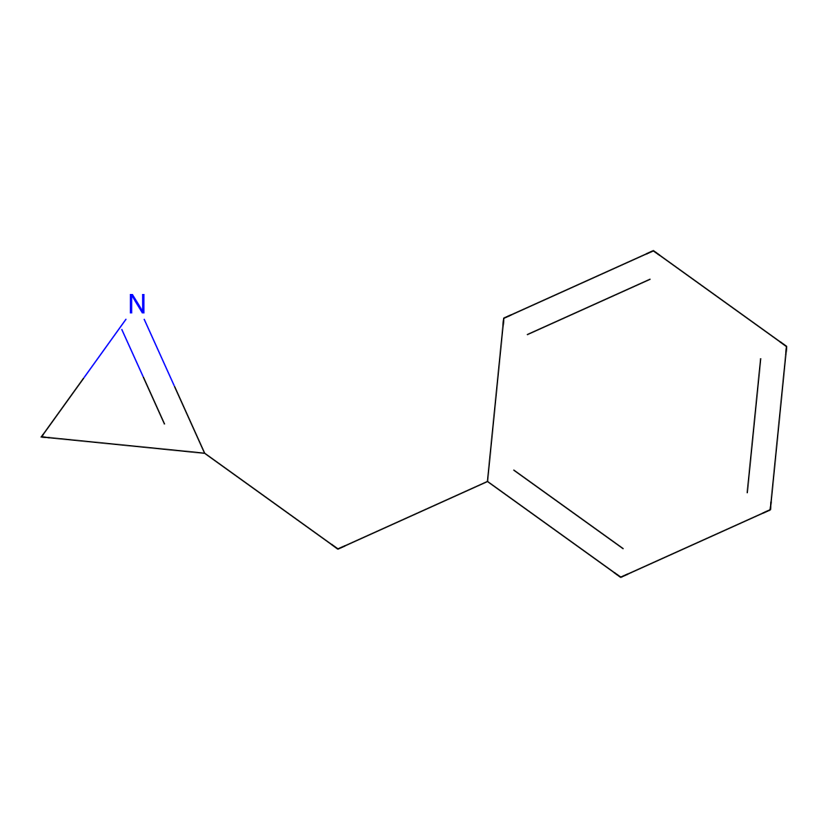 3-Benzyl-2H-azirine molecular structure, CAS 18709-44-9