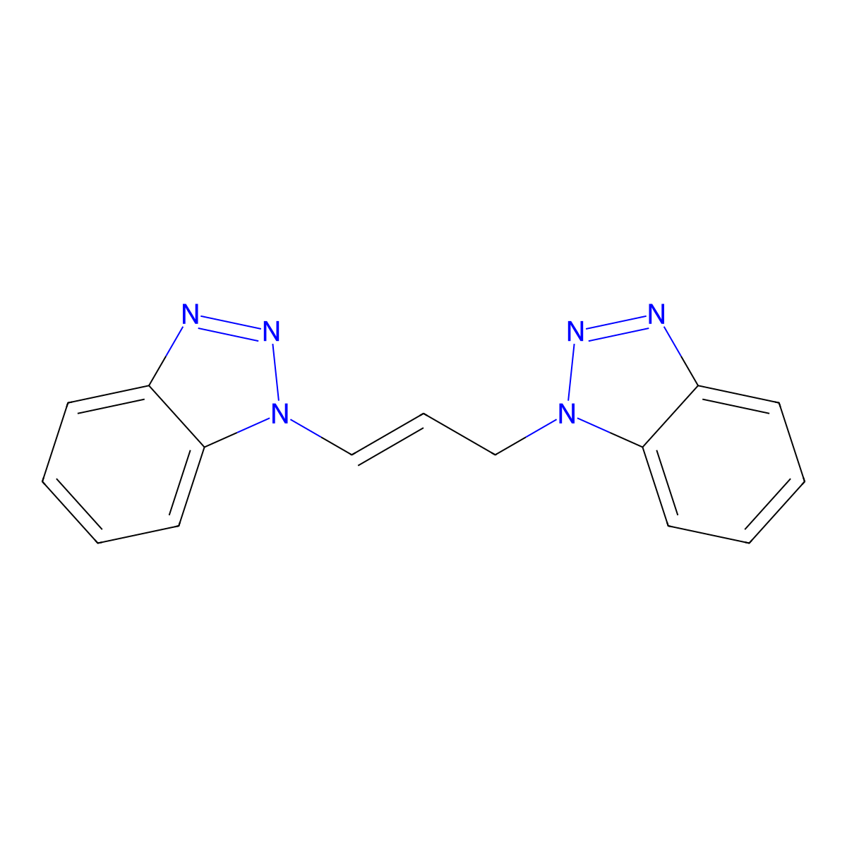 1-[(2E)-3-(1H-1,2,3-Benzotriazol-1-yl)prop-2-en-1-yl]-1H-1,2,3-benzotriazole molecular structure, CAS 187095-18-7