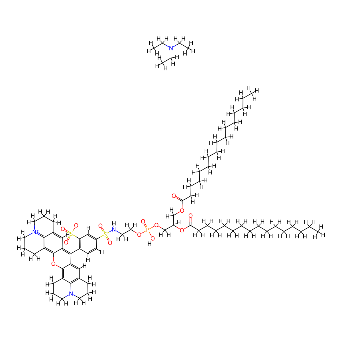 Texas Red DHPE molecular structure, CAS 187099-99-6