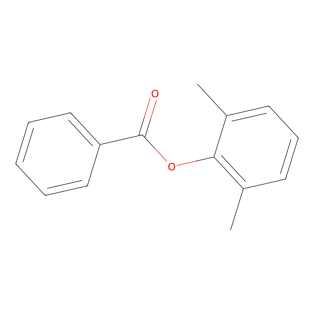 2,6-Dimethylphenyl benzoate molecular structure, CAS 1871-36-9