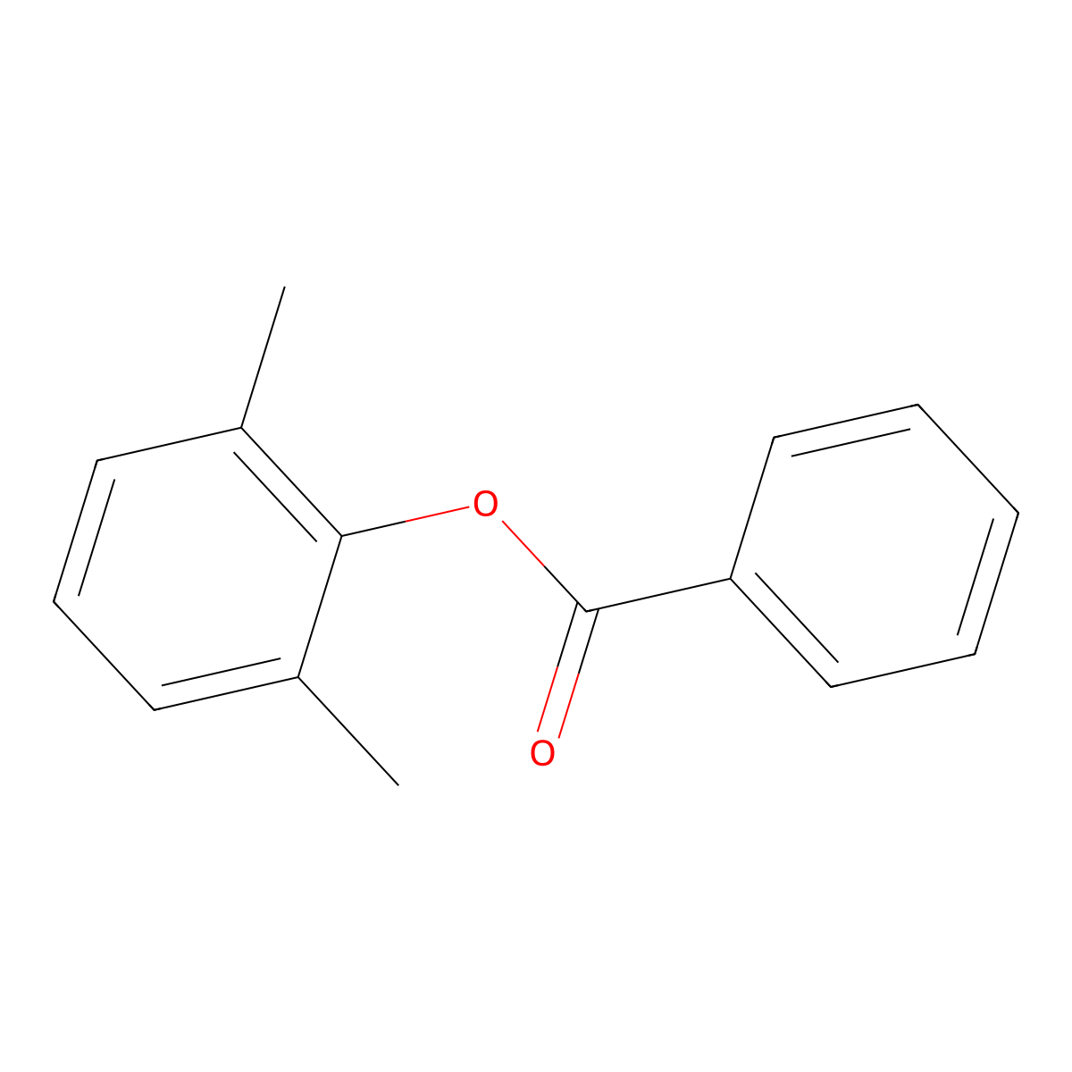 2,6-Dimethylphenyl benzoate molecular structure, CAS 1871-36-9