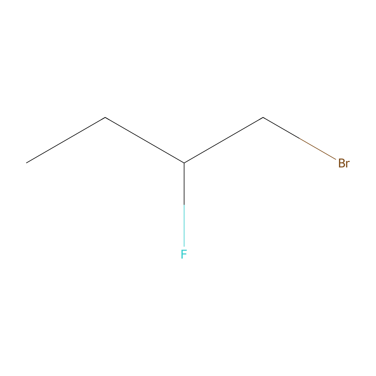 1-Bromo-2-fluorobutane molecular structure, CAS 1871-73-4