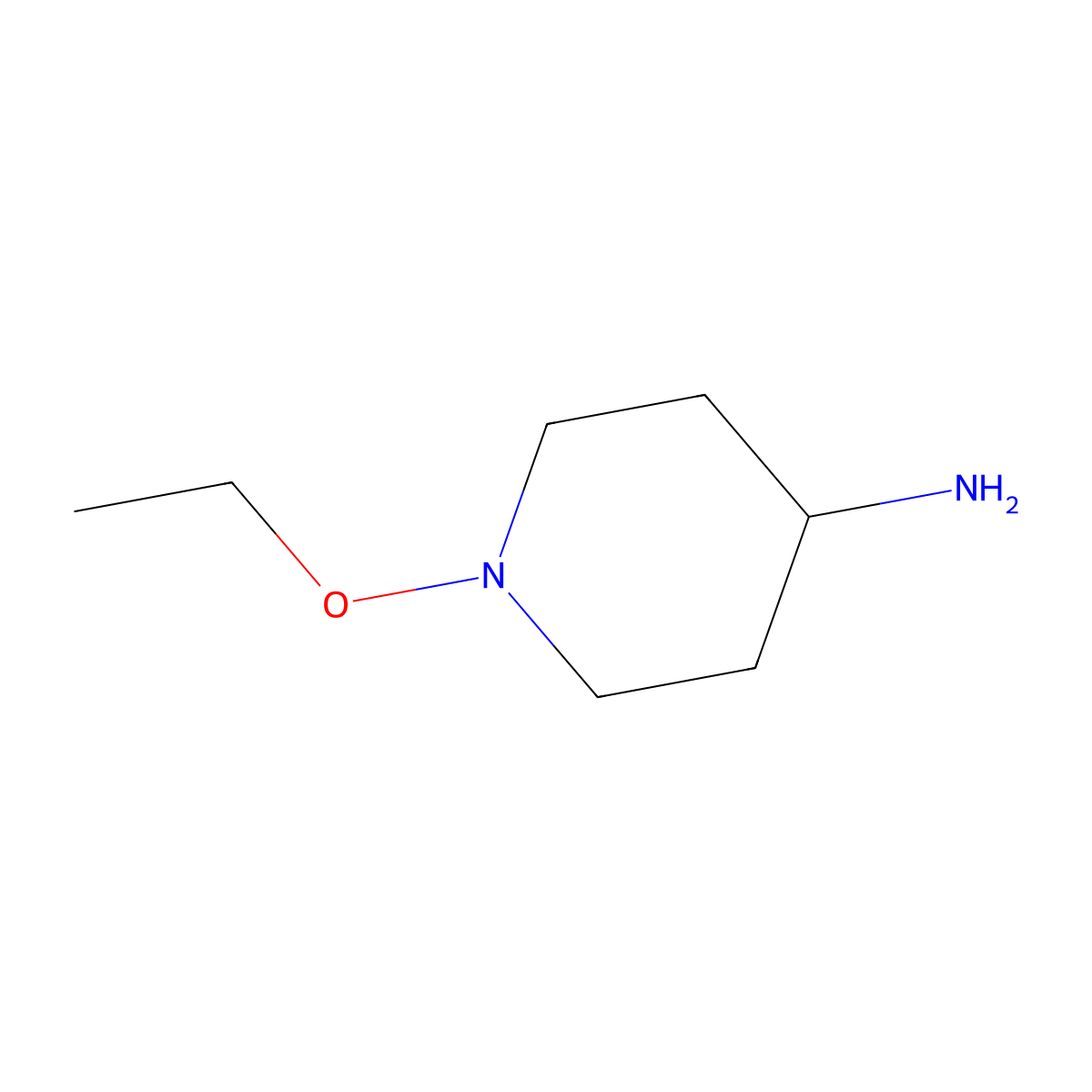 1-Ethoxypiperidin-4-amine molecular structure, CAS 1871091-07-4