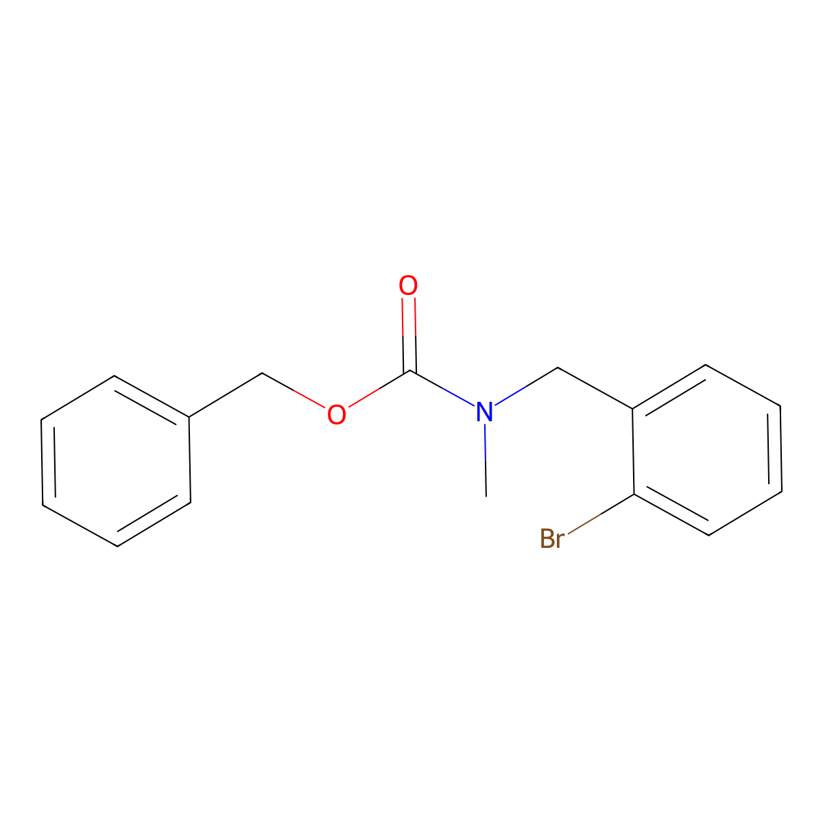 benzyl N-[(2-bromophenyl)methyl]-N-methylcarbamate molecular structure, CAS 1871151-89-1