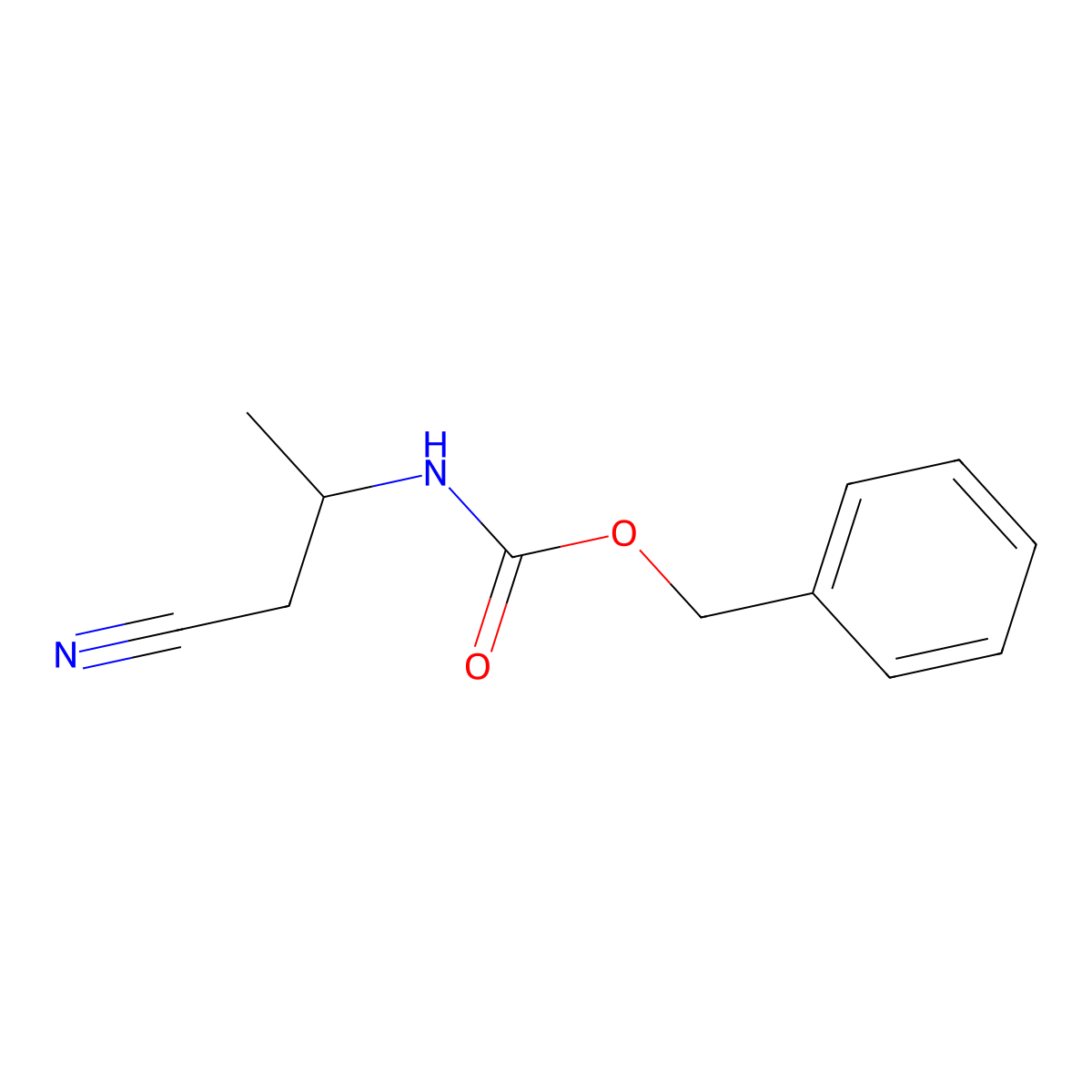 benzyl N-(1-cyanopropan-2-yl)carbamate molecular structure, CAS 1871193-45-1