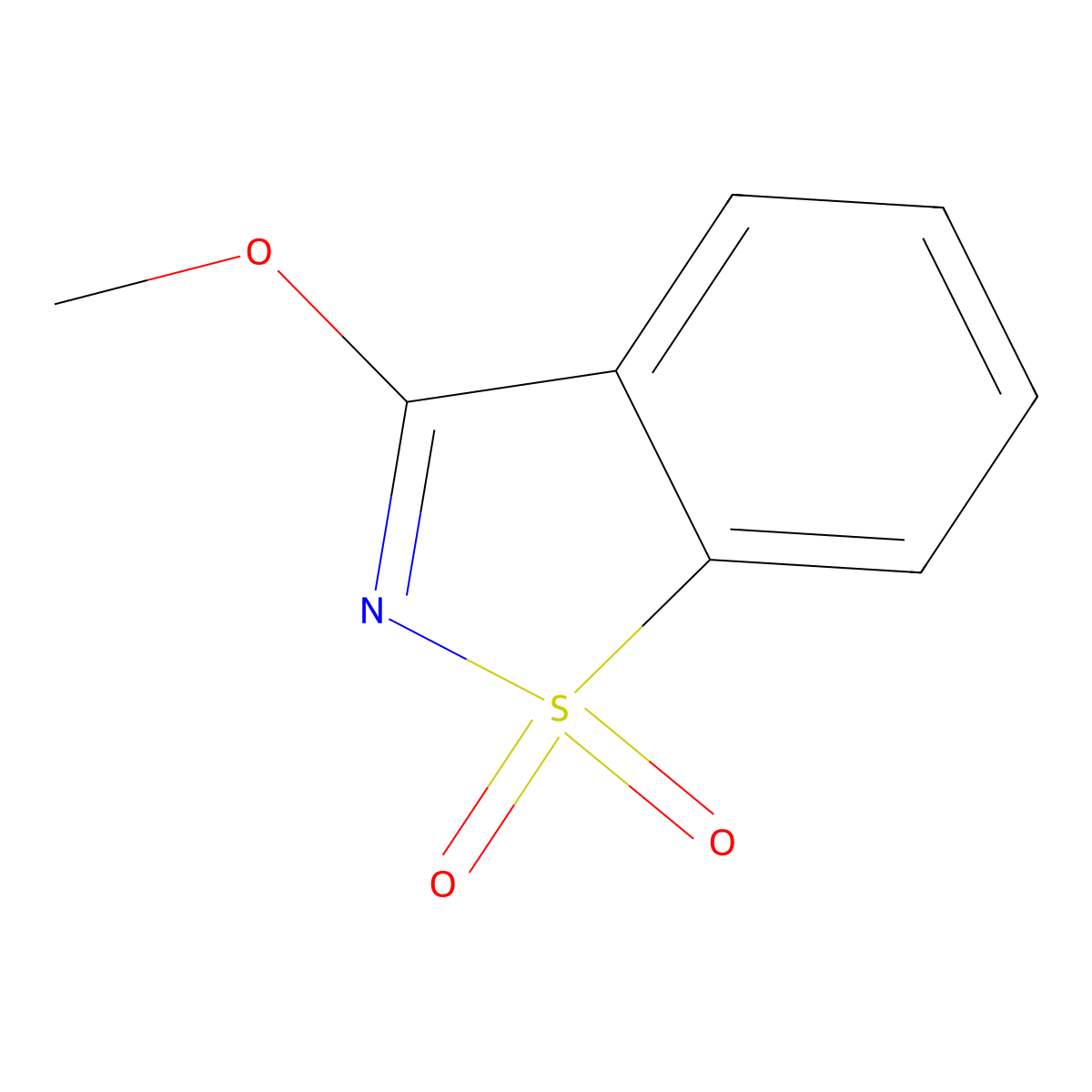 3-Methoxybenzo[d]isothiazole 1,1-dioxide molecular structure, CAS 18712-14-6
