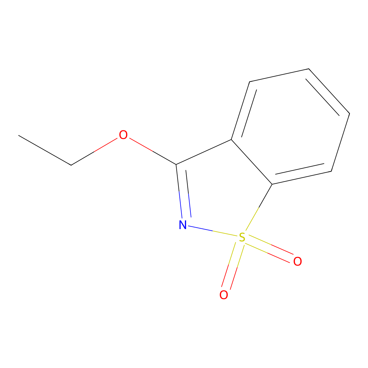 3-Ethoxy-1H-1lambda~6~,2-benzothiazole-1,1-dione molecular structure, CAS 18712-15-7