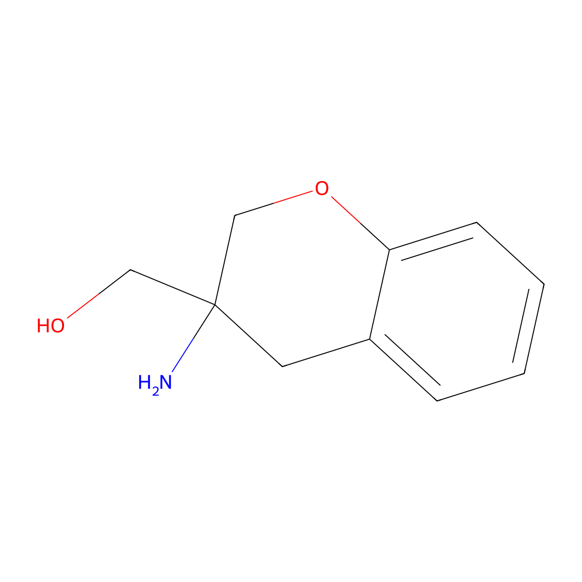 (3-Amino-3,4-dihydro-2H-1-benzopyran-3-yl)methanol molecular structure, CAS 1871230-11-3