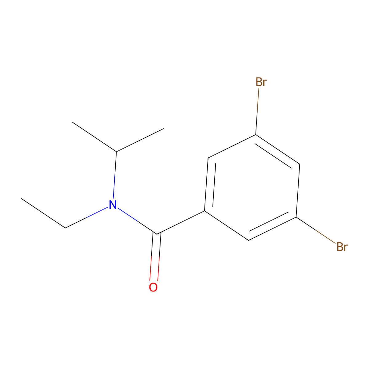3,5-Dibromo-N-ethyl-N-(1-methylethyl)benzamide molecular structure, CAS 1871318-76-1