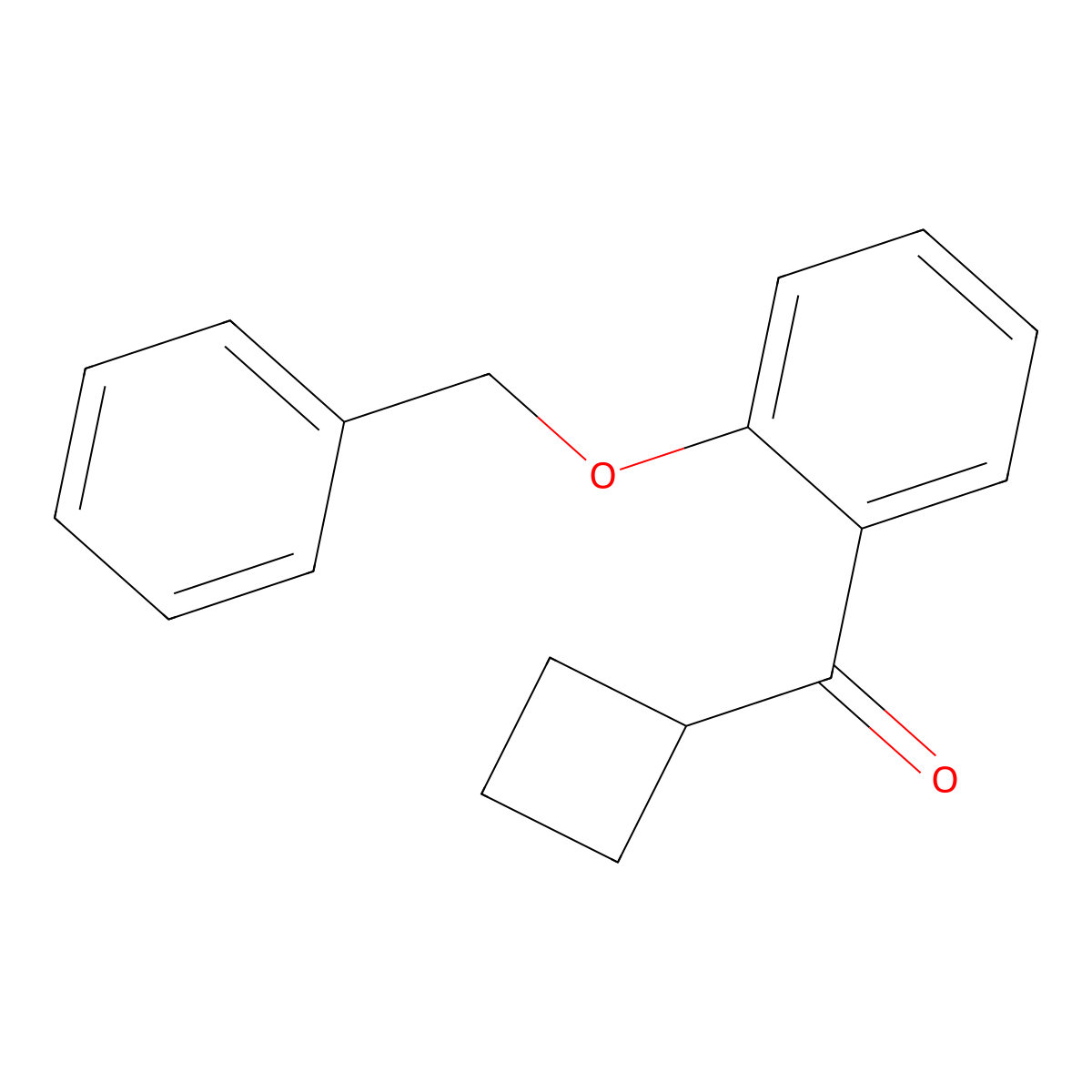 Cyclobutyl[2-(phenylmethoxy)phenyl]methanone molecular structure, CAS 1871372-87-0
