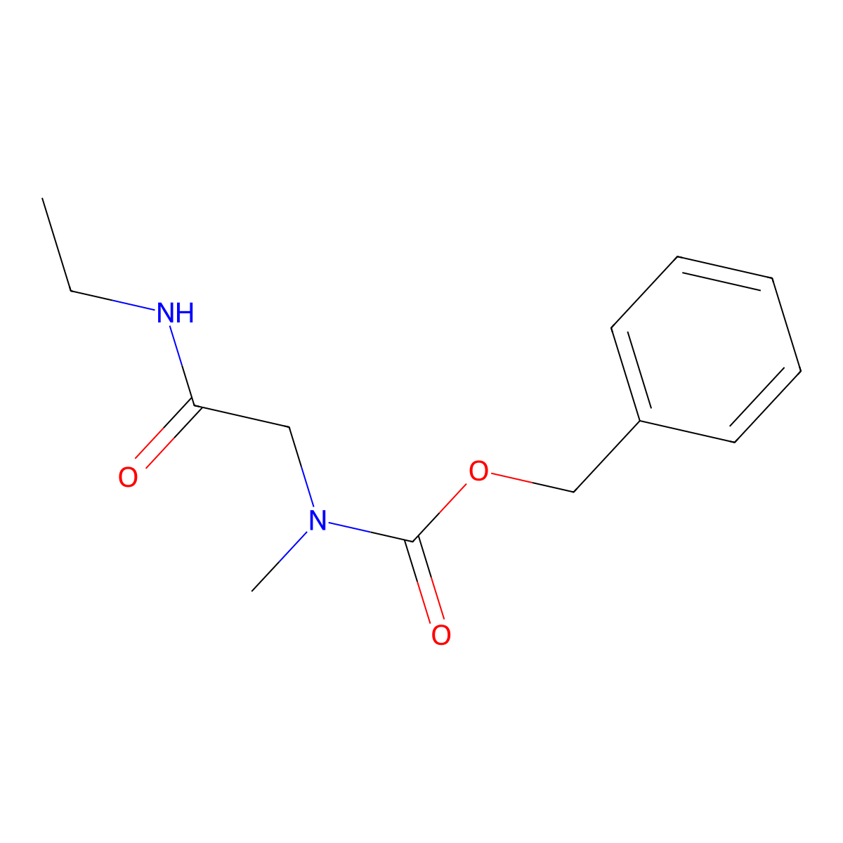 benzyl N-[(ethylcarbamoyl)methyl]-N-methylcarbamate molecular structure, CAS 1871387-92-6