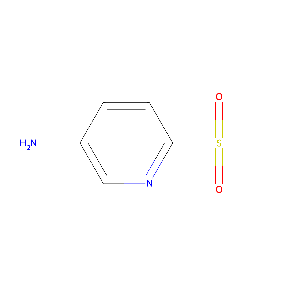 6-(Methylsulfonyl)pyridin-3-amine molecular structure, CAS 187143-22-2