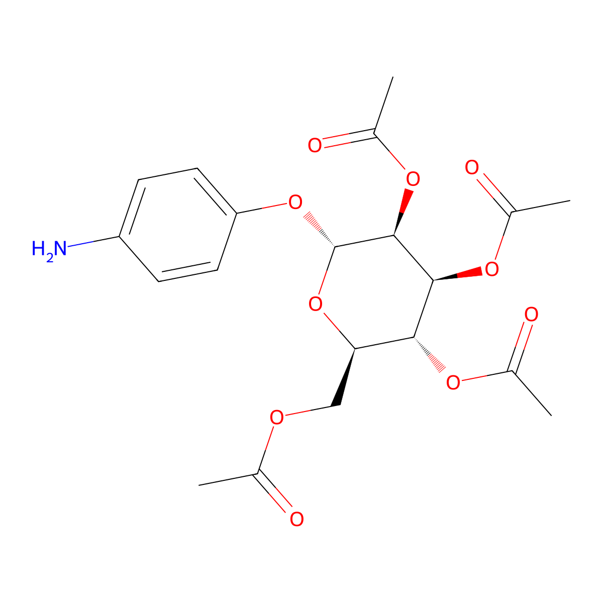 4-Aminophenyl 2,3,4,6-tetra-O-acetyl-a-D-mannopyranoside molecular structure, CAS 187146-99-2