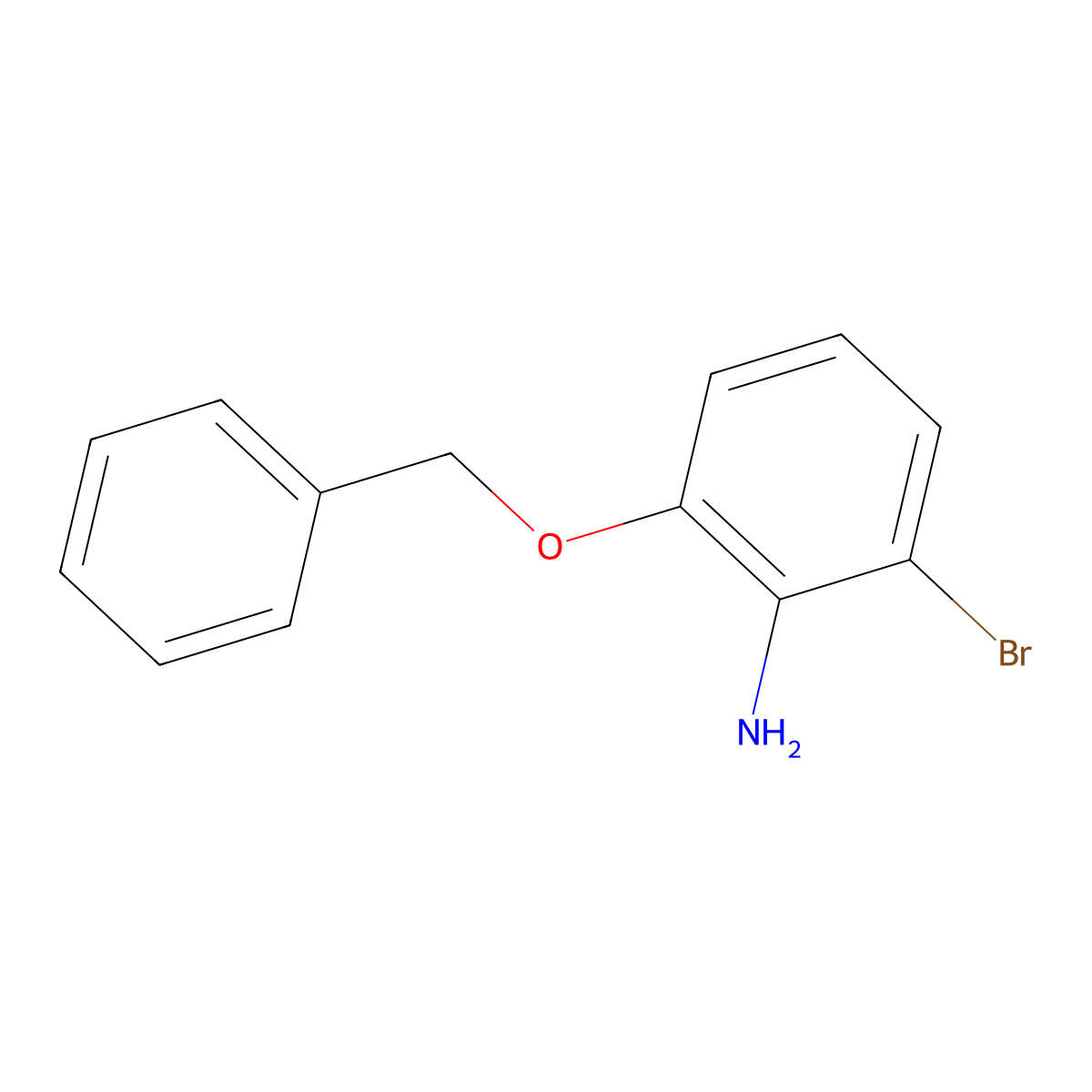 2-(Benzyloxy)-6-bromoaniline molecular structure, CAS 1871554-47-0